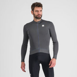 SPORTFUL Cycling winter long sleeve jersey - MONOCROM THERMAL - anthracite