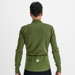 SPORTFUL Cycling winter long sleeve jersey - MONOCROM THERMAL - green