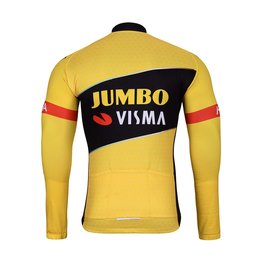BONAVELO Cycling winter long sleeve jersey - JUMBO-VISMA 2024 WNT - black/yellow