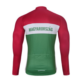 BONAVELO Cycling thermal jacket - HUNGARY WINTER - red/green
