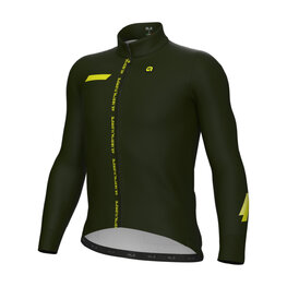 ALÉ Cycling winter long sleeve jersey - PR-E FOLLOW ME - green