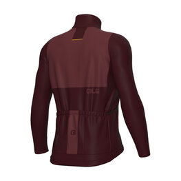 ALÉ Cycling winter long sleeve jersey - OFF ROAD - GRAVEL DUAL - bordeaux